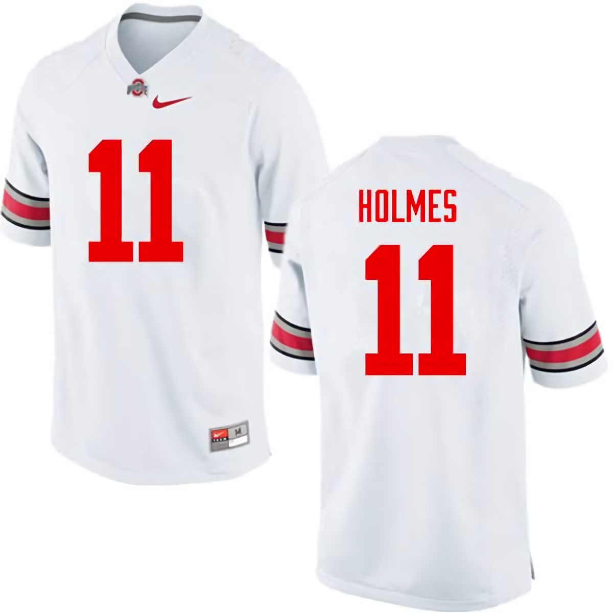 Jalyn Holmes Ohio State Buckeyes Men's NCAA #11 Nike White College Stitched Football Jersey PMM5856UT